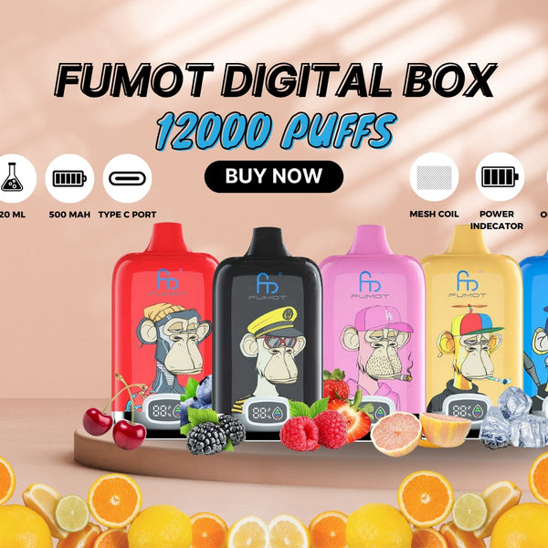 Fumot Digital Box 12000 Puffs Disposable Vape UK Fumot Digital Box 12000 Puffs Disposable Vape UK