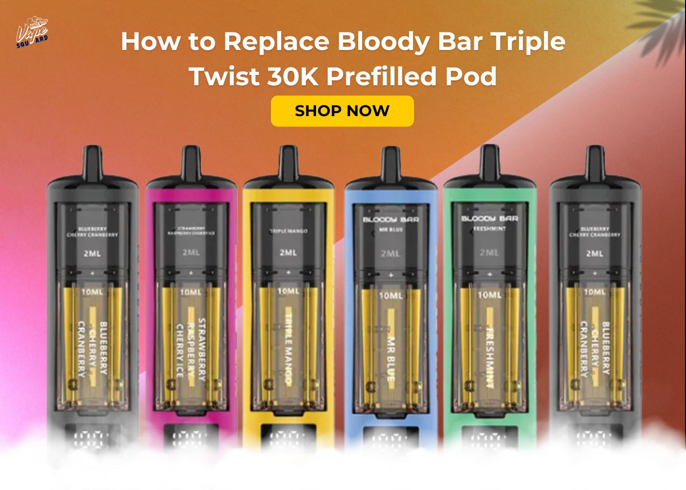 What are the Top 5 Flavours of Bloody Bar 30K Pod Kit?
