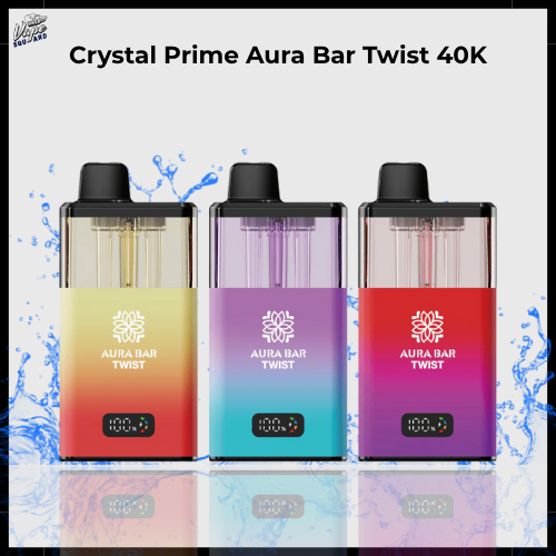 Crystal Prime Aura Bar Twist 40k Prefilled Pod Kit - Collection Image