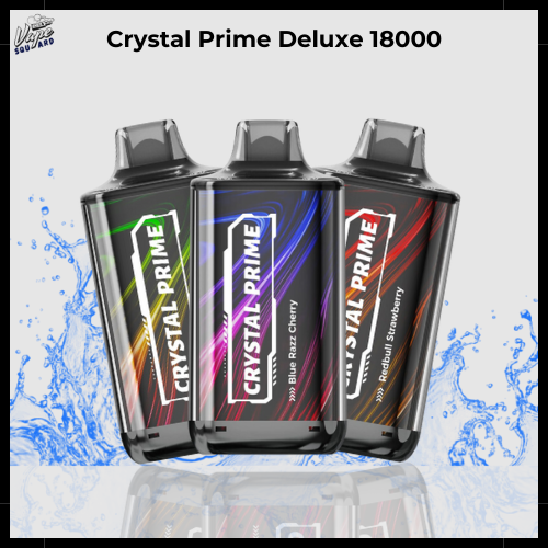 Crystal Prime Deluxe 18000 Puffs Disposable Vape, Vape Squard