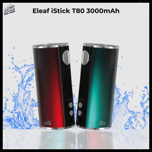 elfbar nachfüll pod läuft aus Eleaf Istick T80 MOD E-Cigarette 80 W 3000 MAh USB-C Adjustable Vape  Battery Carrier Without Nicotine Free Black Eleaf T80 80w Starter Kit  Australia main image 1