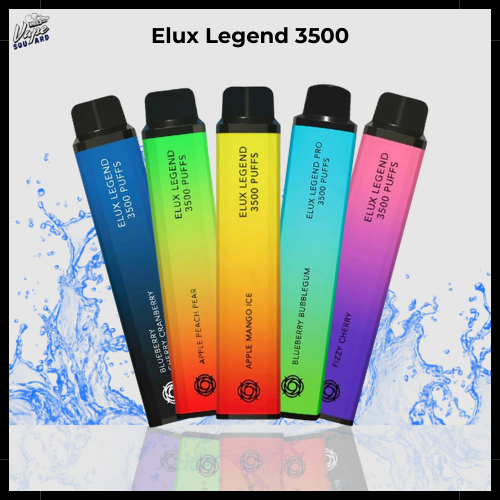 Elux Legend 3500 Puff Disposable Vape, All Flavors Vape Squard