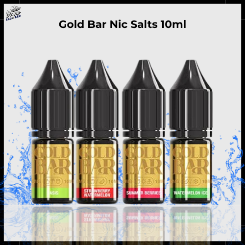 Gold Bar Nic Salts 10ml - Collection Image