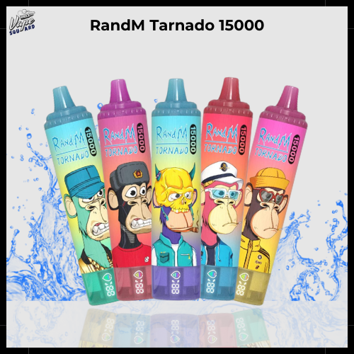 RandM Tornado 15000 Puffs Disposable Vape, New Vape Squard Collection