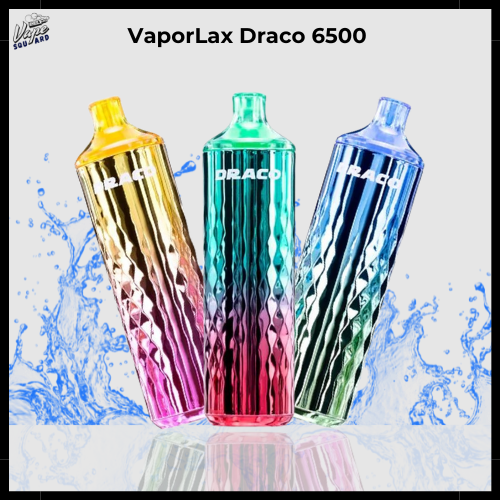 VaporLax Draco 6500 Puffs Prefilled Vape Pen | Vape Squard VaporLax Draco 6500 Puffs Prefilled Vape Pen | Vape Squard
