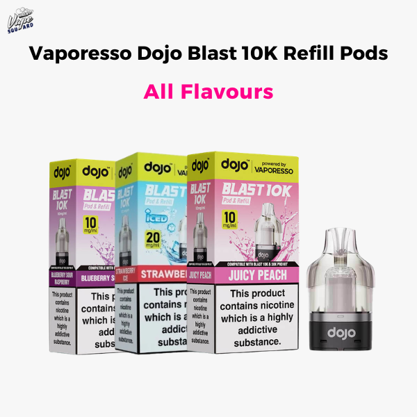 Vaporesso Dojo Blast 10K Pods All Flavors