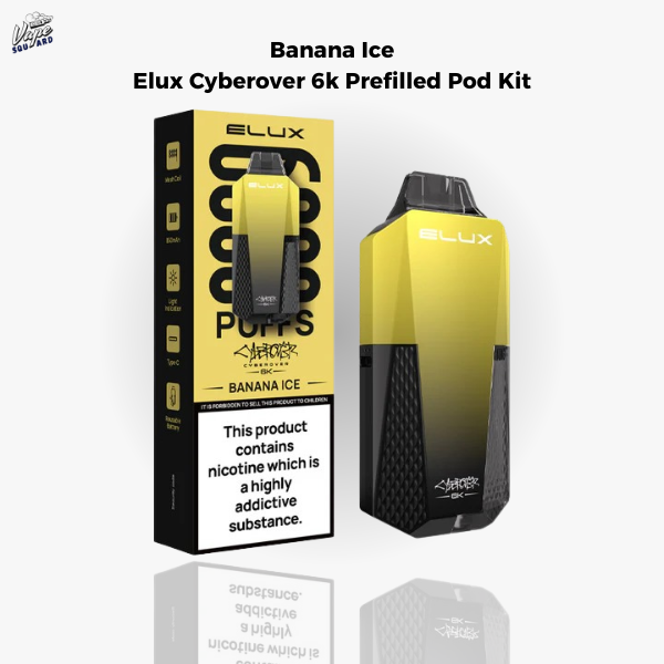 Banana Ice Elux Cyberover 6K Prefilled Pod Kit 1
