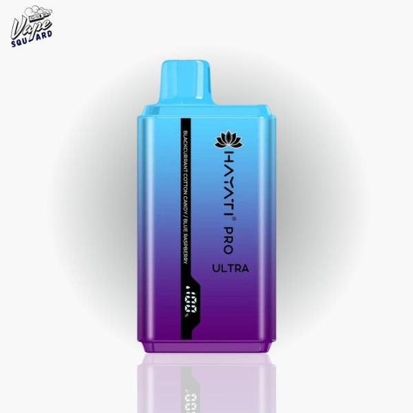 Blackcurrant Cotton Candy/Blue Raspberry Hayati Pro Ultra 15000 Puffs Prefilled Vape