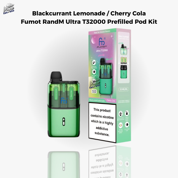 Blackcurrant Lemonade / Cherry Cola Fumot RandM Ultra T32000 Prefilled Pod Kit