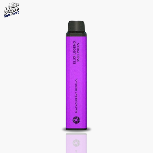 Blackcurrent Menthol Elux Legend 3500 Prefilled Vape Bar