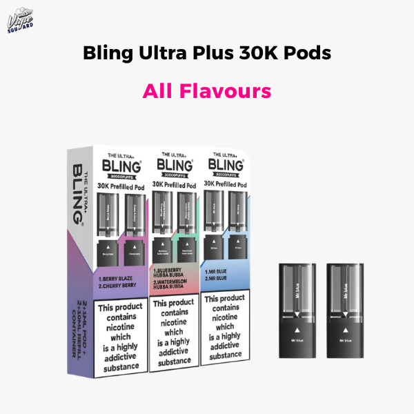 Bling Ultra Plus 30K Pods All Flavours