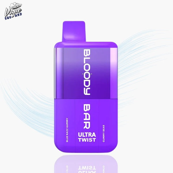 Bloody Bar Ultra Twist 20k Blue Razz Gummy Prefilled Vape Kit