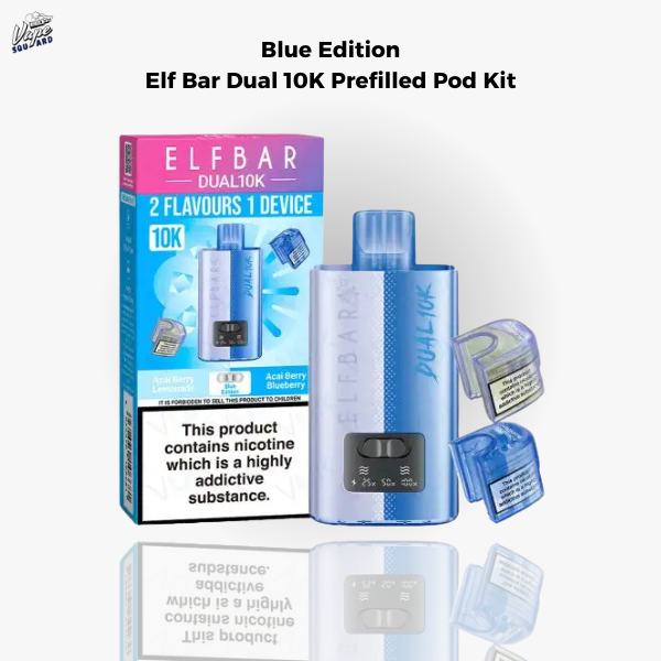 Blue Edition Elf Bar Dual 10K Prefilled Pod Kit