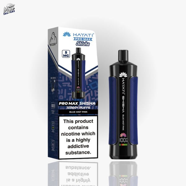Blue Mist Pink Hayati Pro Max Shisha 15000 Vape