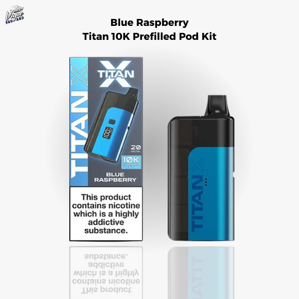 Blue Raspberry Titan 10K Prefilled Pod Kit