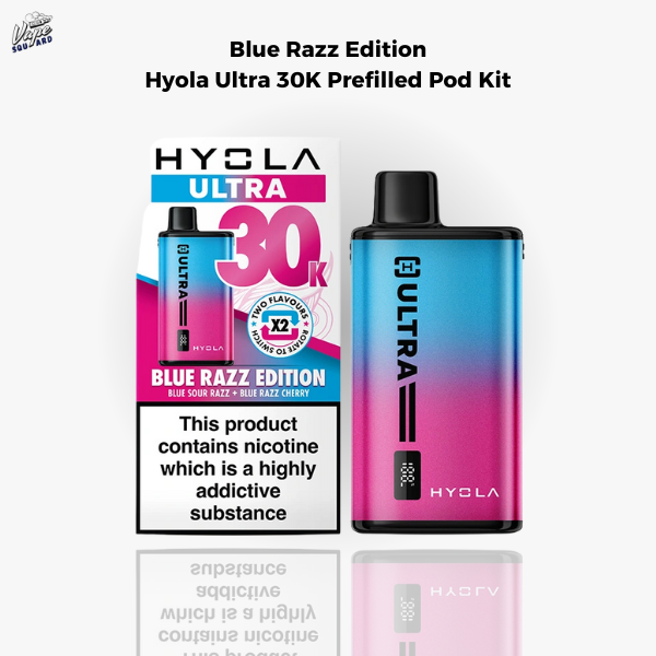 Blue Razz Edition Hyola Ultra 30K Prefilled Pod Kit
