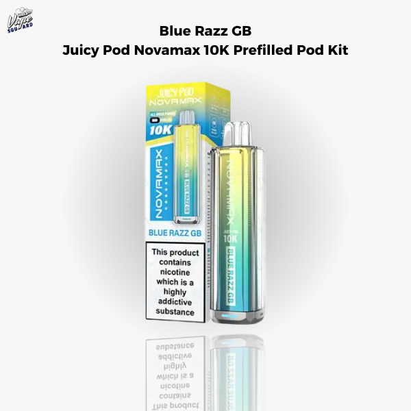 Blue Razz GB Juicy Pod Novamax 10K Prefilled Pod Kit
