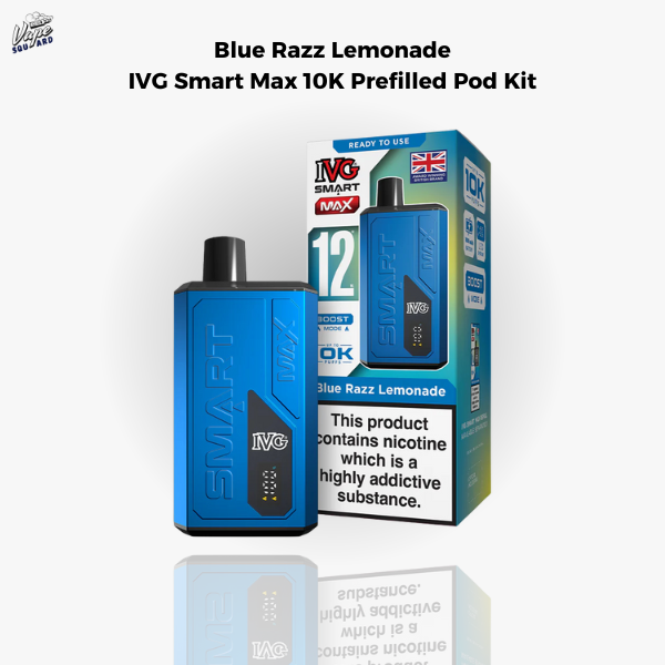 Blue Razz Lemonade IVG Smart Max 10K Prefilled Pod Kit