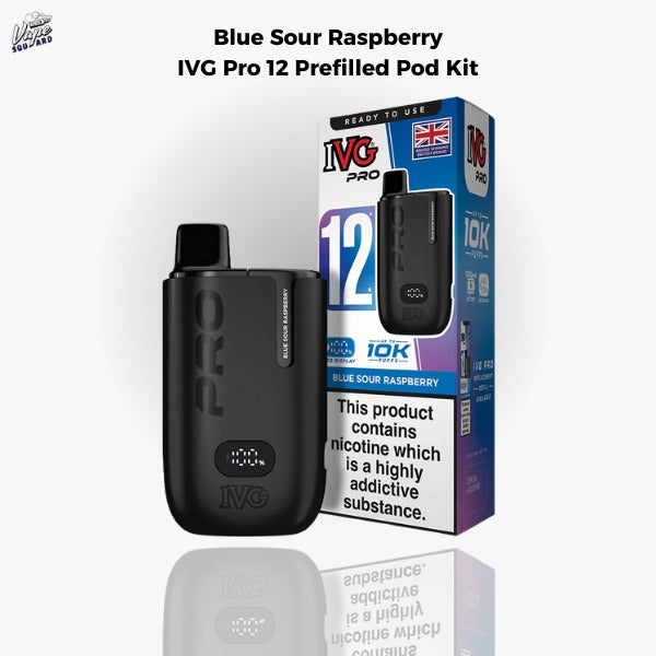 Blue Sour Raspberry IVG Pro 12 Prefilled Pod Kit