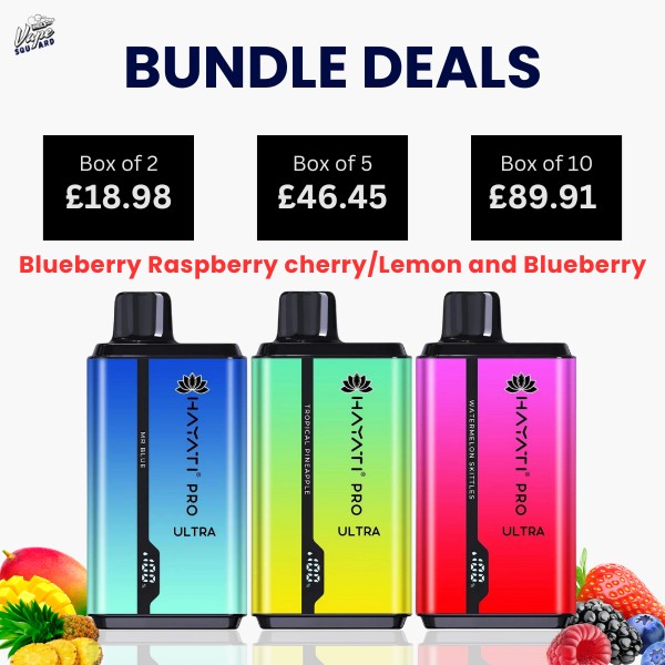 Blueberry Raspberry Cherry Hayati Pro Ultra 15000 Puffs Disposable Vape