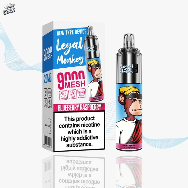 Legal Monkey 9000 Prefilled Vape - All Flavours Legal Monkey 9000 Prefilled Vape - All Flavours