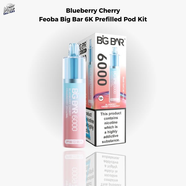 Blueberry Cherry Cranberry Feoba Big Bar 6K Prefilled Pod Kit