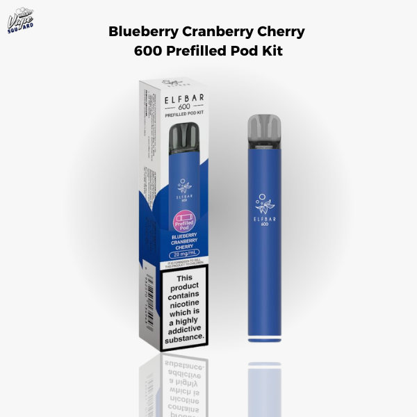 Blueberry Cranberry Cherry Elfbar 600 Prefilled Pod Kit