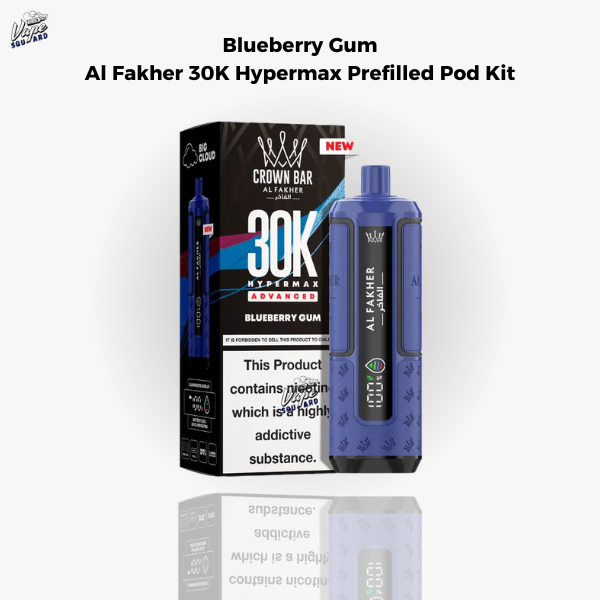 Blueberry Gum Al Fakher 30K Hypermax Prefilled Pod Kit
