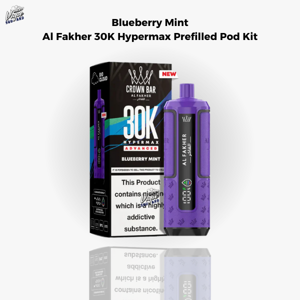 Blueberry Mint Al Fakher 30K Hypermax Prefilled Pod Kit