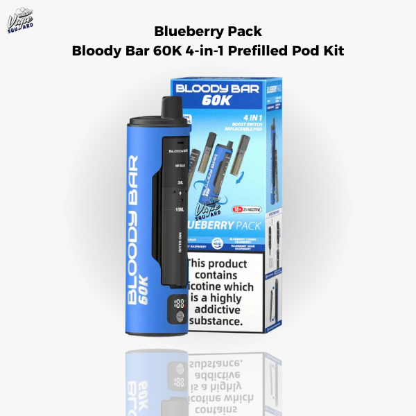 Blueberry Pack Bloody Bar 60K 4-in-1 Prefilled Pod Kit