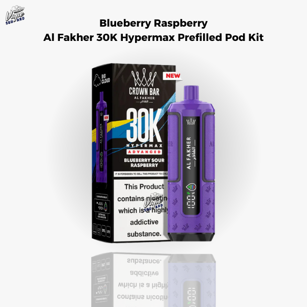 Blueberry Raspberry Al Fakher 30K Hypermax Prefilled Pod Kit