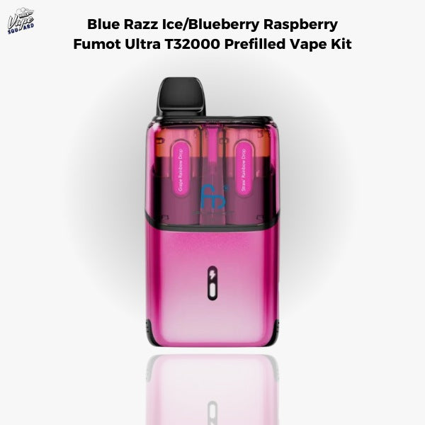 Blueberry Raspberry/Blue Razz Ice Fumot Ultra T32000 Prefilled Vape Kit