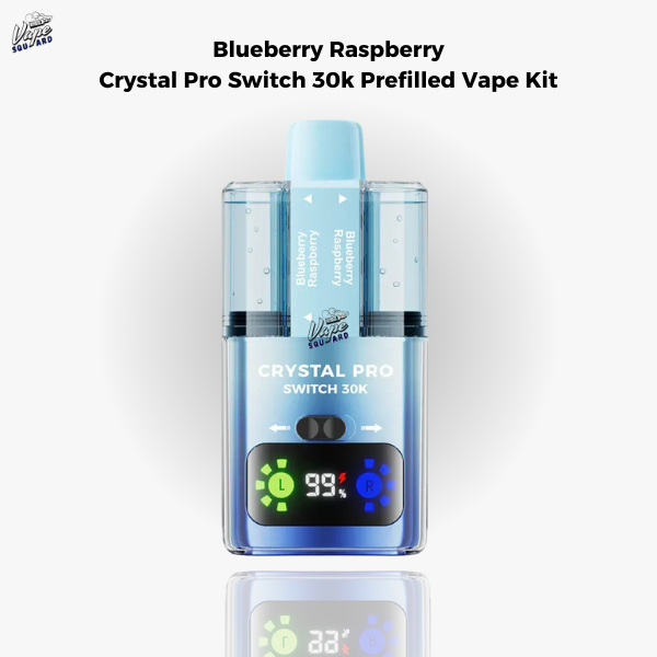 Blueberry Raspberry Crystal Pro Switch 30k Prefilled Vape Kit