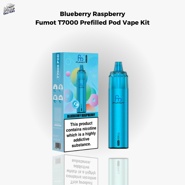 Blueberry Raspberry Fumot T7000 Prefilled Pod Vape Kit