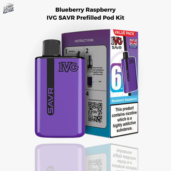 Blueberry Raspberry IVG SAVR Prefilled Pod Kit