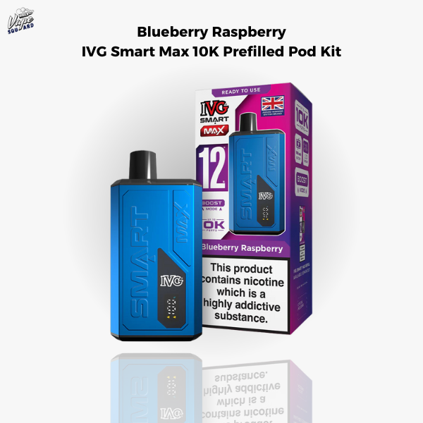 Blueberry Raspberry IVG Smart Max 10K Prefilled Pod Kit