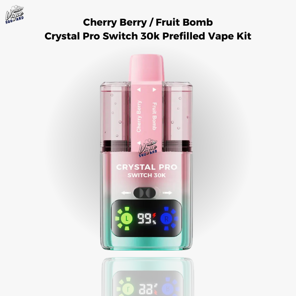 Cherry Berry / Fruit Bomb Crystal Pro Switch 30k Prefilled Vape Kit