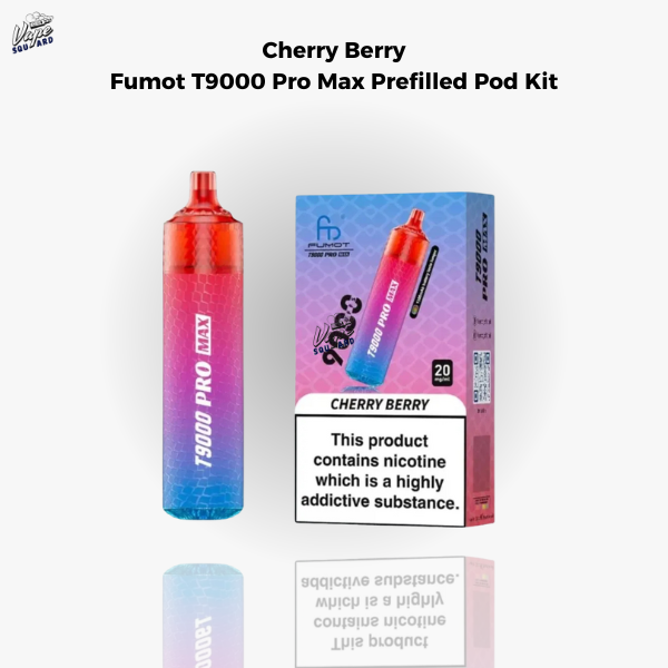 Cherry Berry Fumot T9000 Pro Max Prefilled Pod Kit