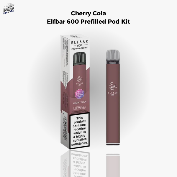 Cherry Cola Elfbar 600 Prefilled Pod Kit