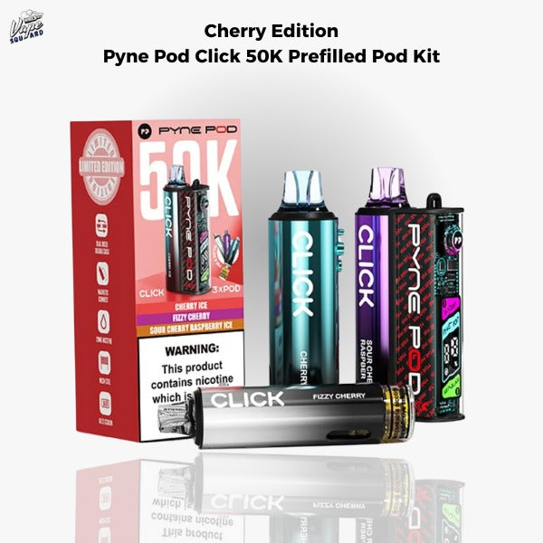 Cherry Edition Pyne Pod Click 50K Prefilled Pod Kit