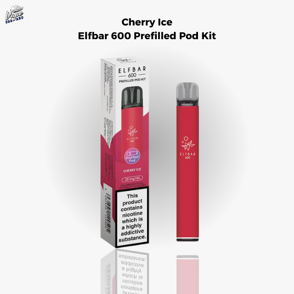 Cherry Ice Elfbar 600 Prefilled Pod Kit