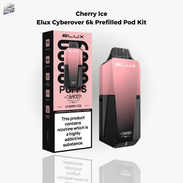 Cherry Ice Elux Cyberover 6K Prefilled Pod Kit