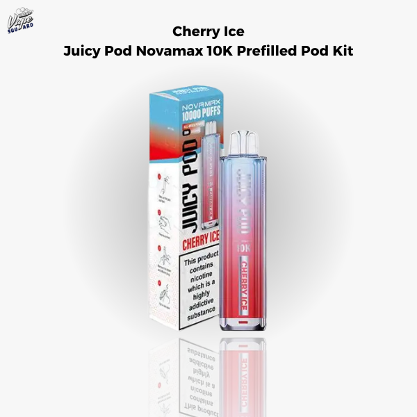 Cherry Ice Juicy Pod Novamax 10K Prefilled Pod Kit