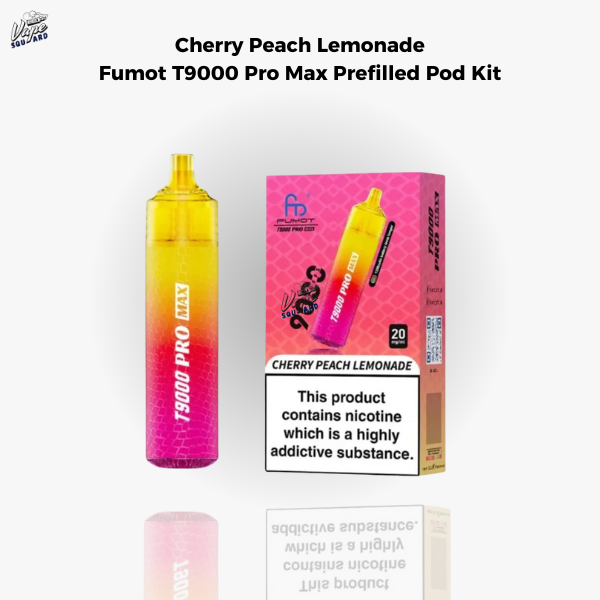 Cherry Peach Lemonade Fumot T9000 Pro Max Prefilled Pod Kit