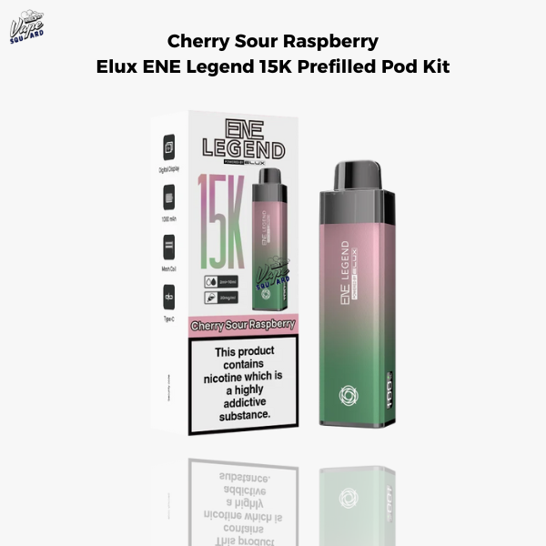 Cherry Sour Raspberry Elux ENE Legend 15K Prefilled Pod Kit