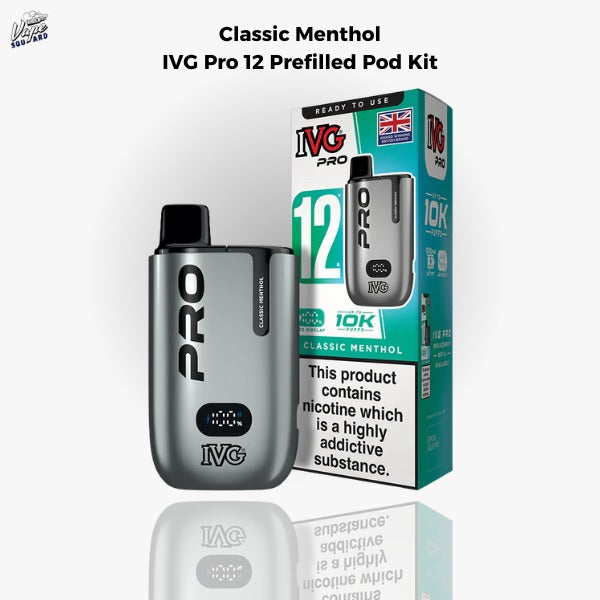 Classic Menthol IVG Pro 12 Prefilled Pod Kit