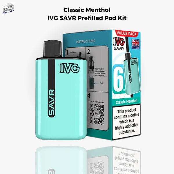 Classic Menthol IVG SAVR Prefilled Pod Kit