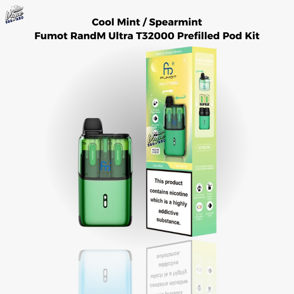 Cool Mint / Spearmint&nbsp;Fumot RandM Ultra T32000 Prefilled Pod Kit