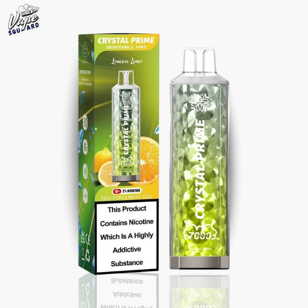 Lemon Lime Crystal Prime 7000 Disposable Vape
