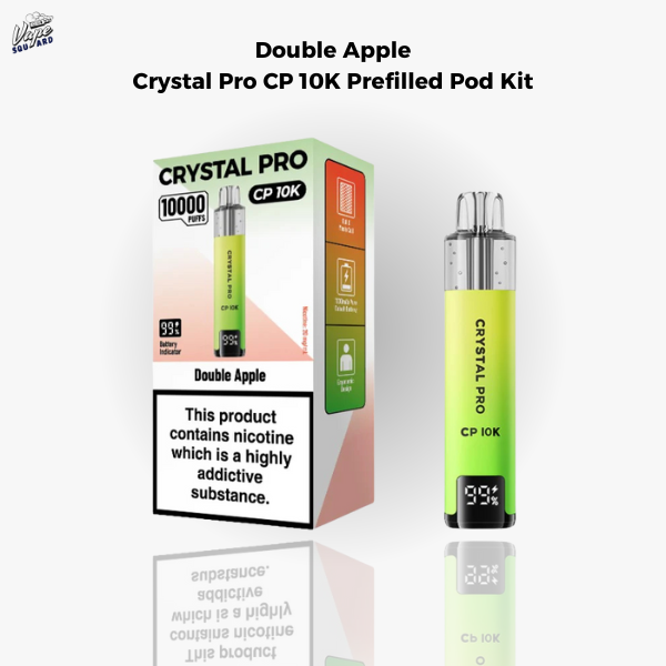 Double Apple Crystal Pro CP 10K Prefilled Pod Kit